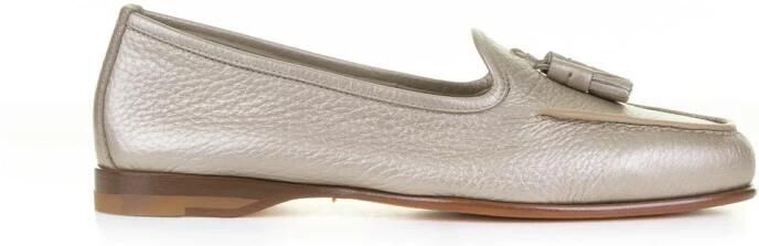 Santoni Leren Loafers met Kwastjes
