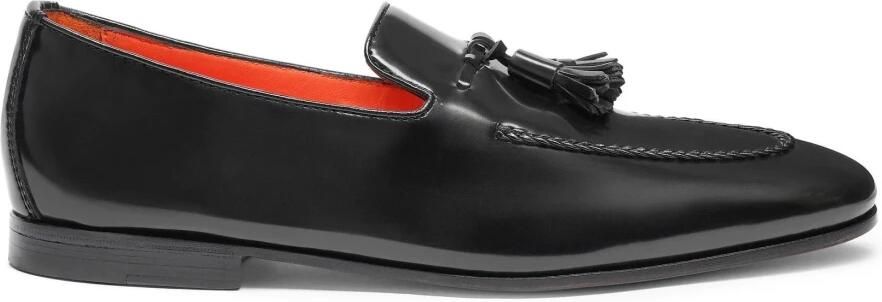 Santoni Leren loafers met kwastjes