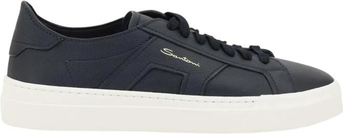 Santoni Leren LowTop Sneakers Casual