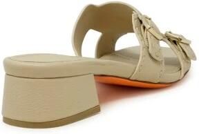 Santoni Leren Muiltjes met Open Hiel