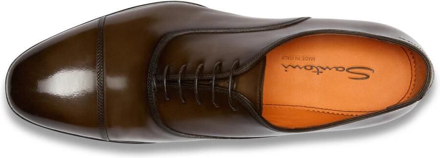 Santoni Leren Oxford Schoen