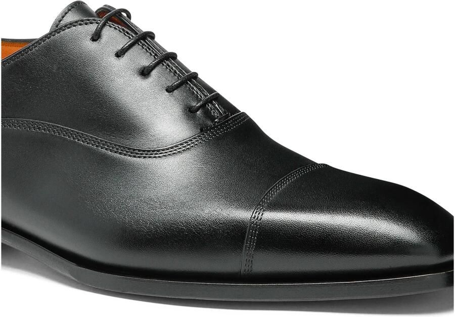 Santoni Leren Oxford Schoen - Foto 3