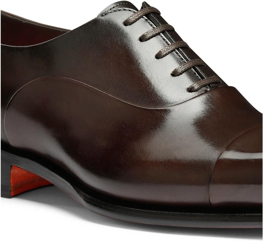 SANTONI Nette Schoenen Heren 12621 Leer Bruin - Foto 2