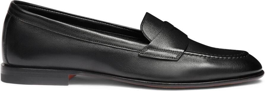 Santoni Leren Penny Loafer
