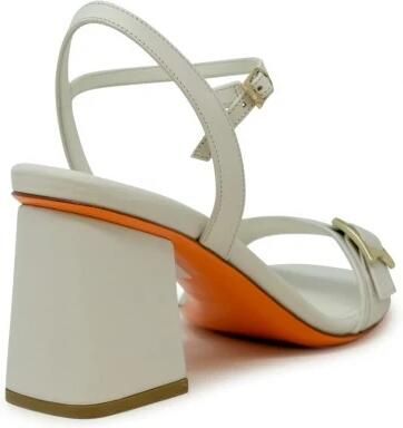 Santoni Leren Sandalen met Hoge Hak