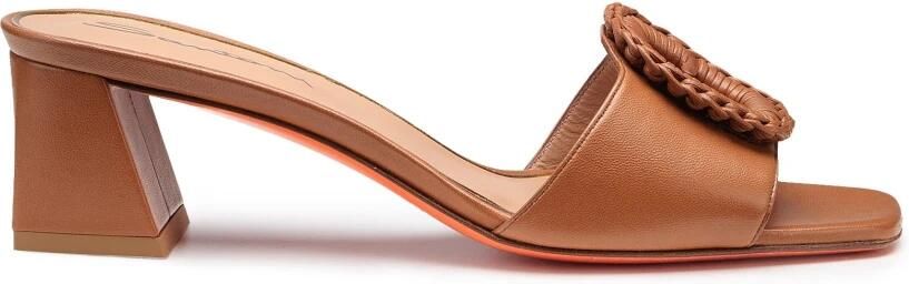 Santoni Leren Sandalen Muiltjes