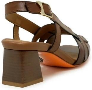 Santoni Leren Slingback Sandaal