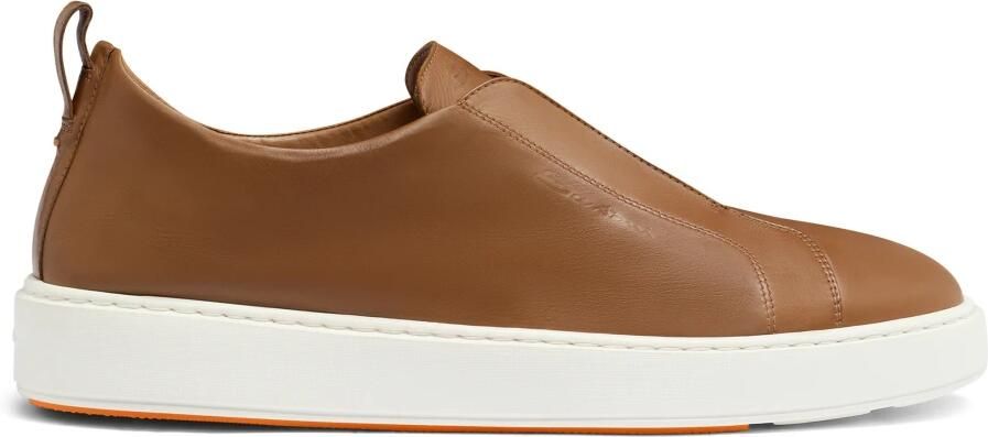 Santoni Leren Slip-On Sneaker