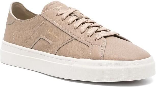 Santoni Leren Sneaker met Paneldesign - Foto 2