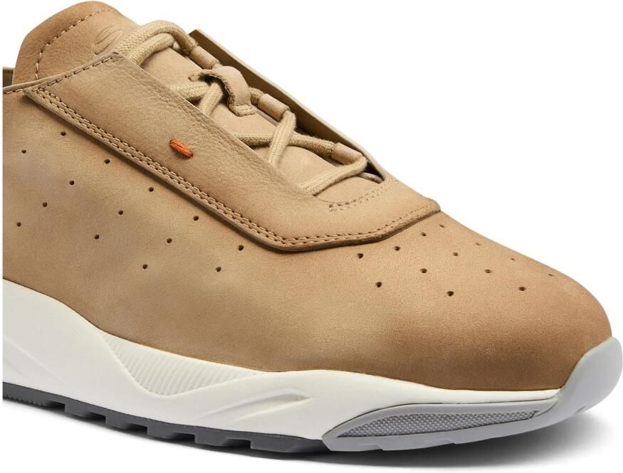 Santoni Nubuck Leren Sneakers met Leren Detail - Foto 2