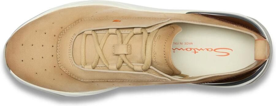Santoni Nubuck Leren Sneakers met Leren Detail - Foto 4