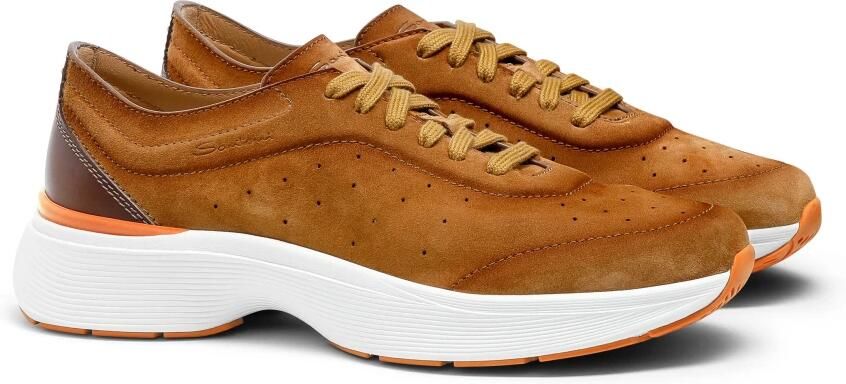 Santoni Leren sneaker voor heren - Foto 4