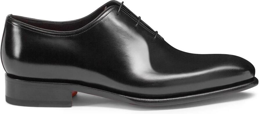 Santoni Leren wholecut veterschoen