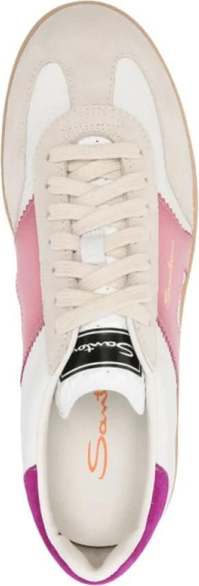 Santoni Lichtgrijze Sneakers met Logo Patch - Foto 3