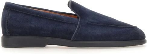 Santoni Blauwe Suède Loafers - Foto 13