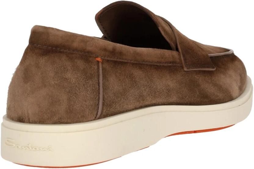 SANTONI Instappers Heren Revolve Suède Bruin - Foto 4