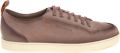 Santoni Suede Calf Leather Sneaker - Bruin
