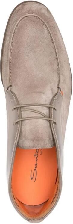 Santoni Natural Suede and Leather Desert Boot - Foto 2