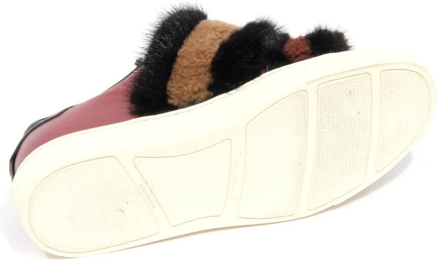 Santoni Paarse leren bontschoen model Wbgd60450Panhdftp40
