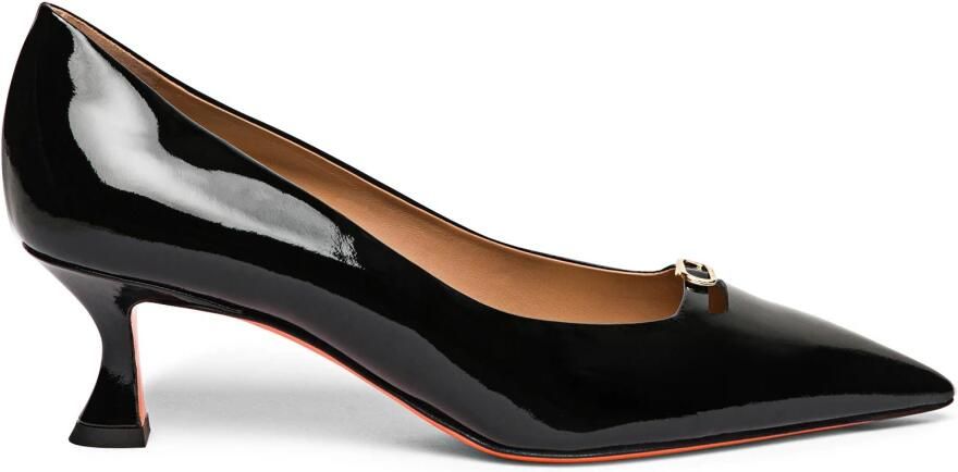 Santoni Patent Leder Pomp met Gesp