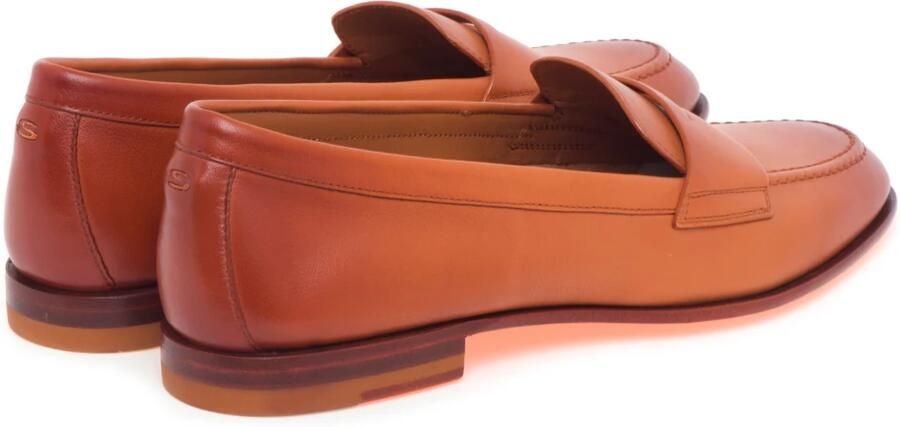Santoni Leren pennyloafer voor dames Brown - Foto 5