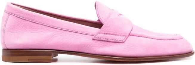 Santoni Penny Loafers met amandelvormige neus