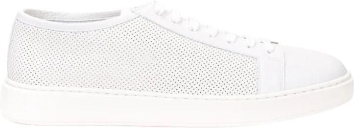 Santoni Perforated Leather Sneaker