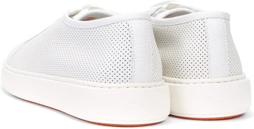 Santoni Perforated Leather Sneaker - Foto 4