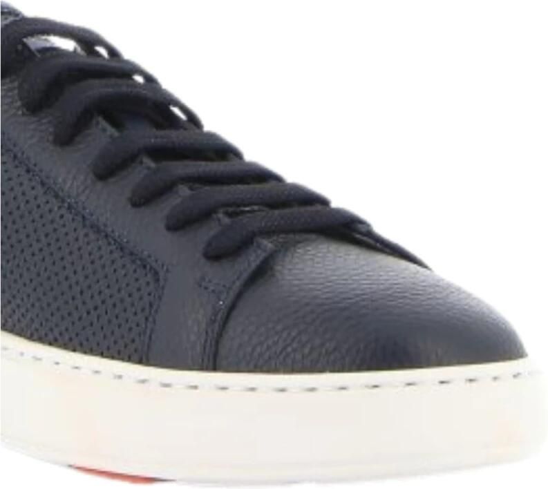 Santoni Perforated Leather Sneaker - Foto 2
