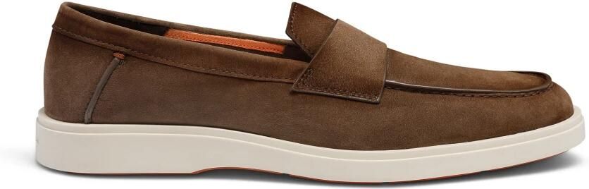 SANTONI Instappers Heren Revolve Suède Bruin - Foto 1