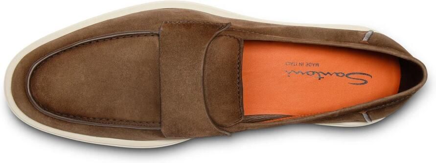 SANTONI Instappers Heren Revolve Suède Bruin - Foto 6