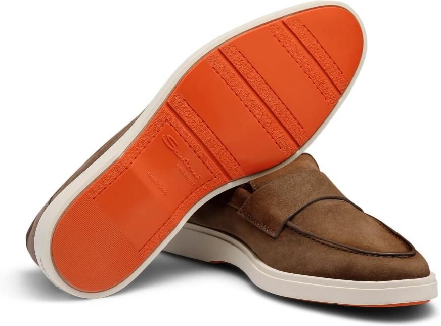 SANTONI Instappers Heren Revolve Suède Bruin - Foto 2