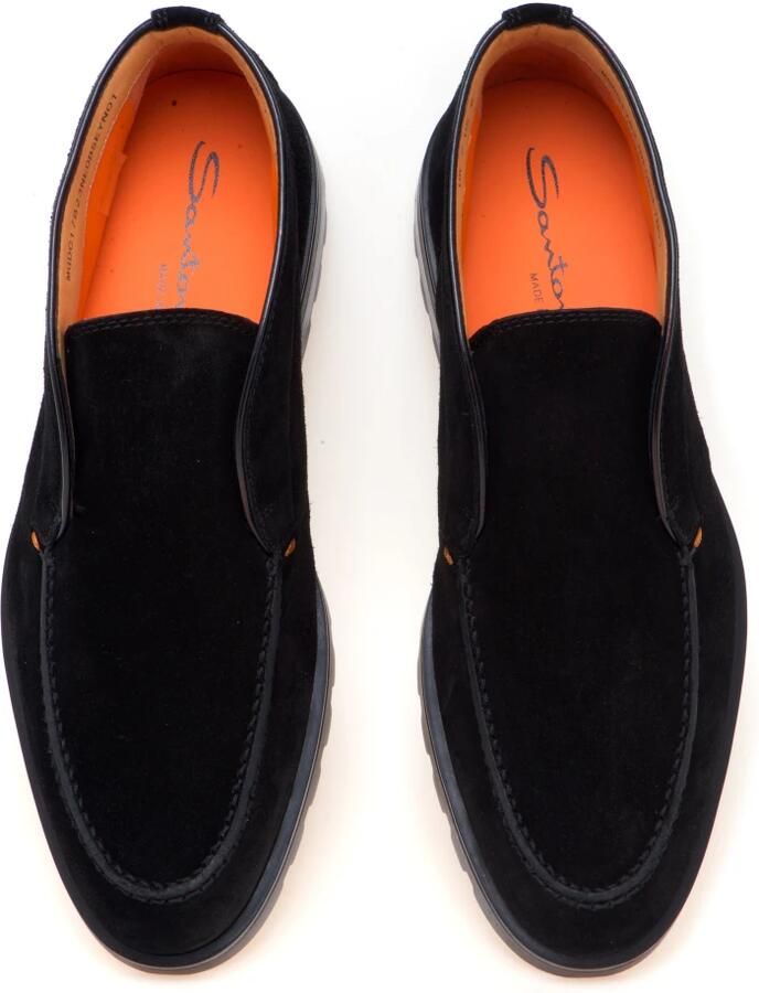 Santoni Heren Instappers Sue Spiegel Zwart Black - Foto 2