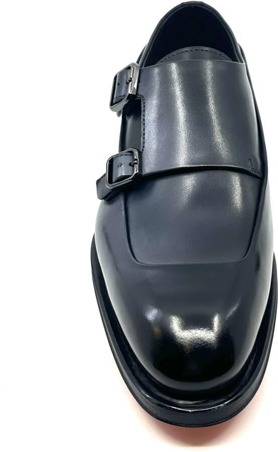 Santoni Schoen met dubbele gesp en plateauzool - Foto 2