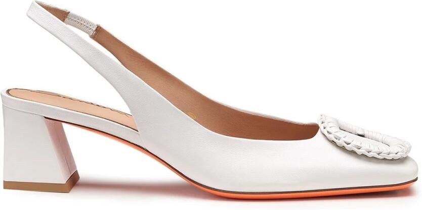Santoni Slingback met halfhoge hak