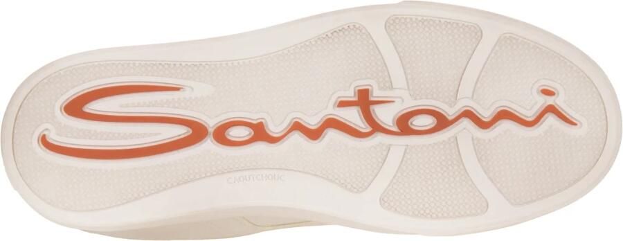 Santoni Witte Sneakers met Dubbele Gesp en Vetersluiting White Dames - Foto 4