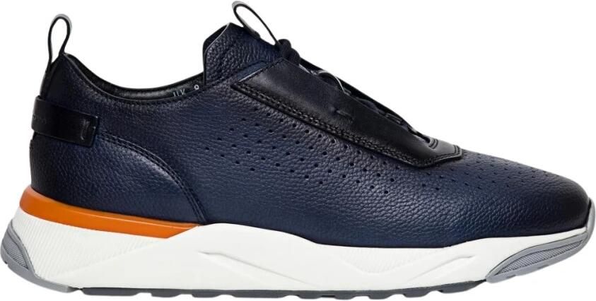 Santoni Sneakers met gebreide panelen