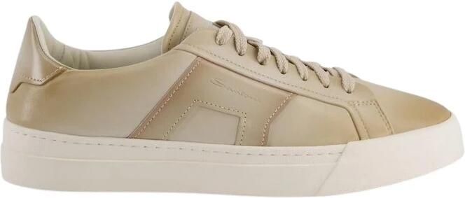 Santoni Sneakers met leren panelen