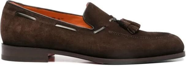 Santoni Square-toe Tassel Loafer