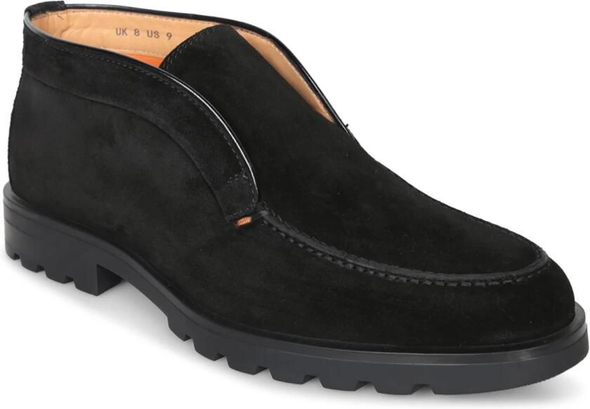 Santoni Heren Instappers Sue Spiegel Zwart Black - Foto 5
