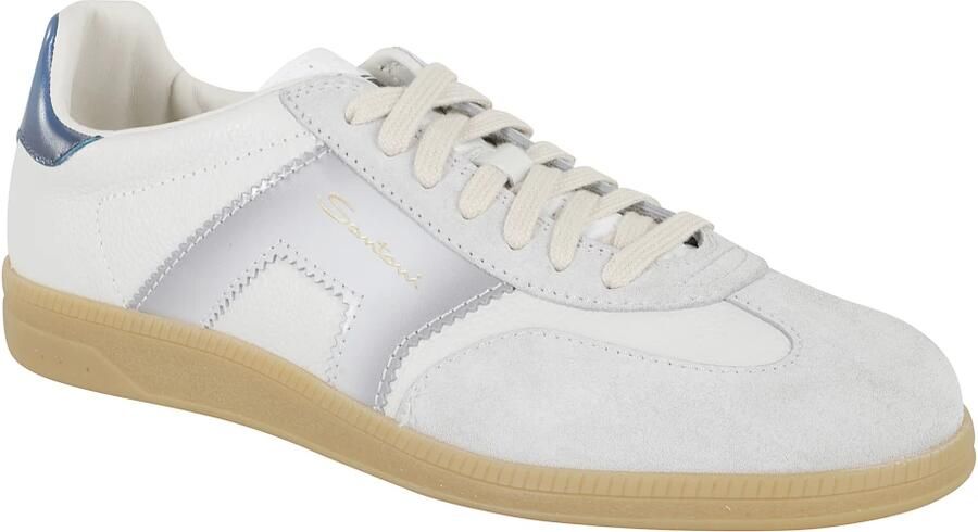 Santoni Stijlvolle leren schoenen voor mannen White Heren - Foto 2