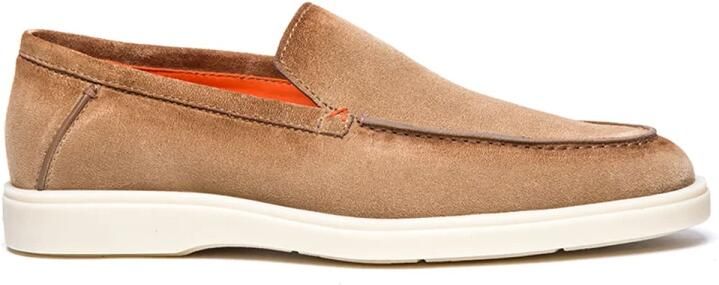 Santoni Beige Loafer Schoenen voor Mannen