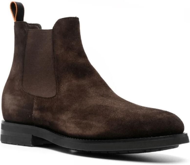 Santoni Suède Chelsea Boots