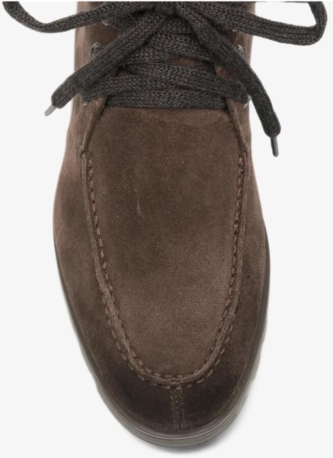 Santoni Suède enkellaars met bont - Foto 4