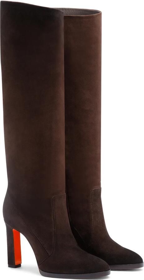 Santoni Suede High-heel Boot - Foto 3