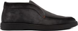 Santoni Suède Leren Enkellaarsjes