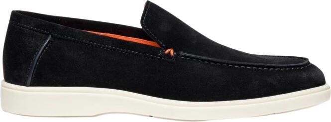 Santoni Suède Leren Loafers Casual Stijl - Foto 2