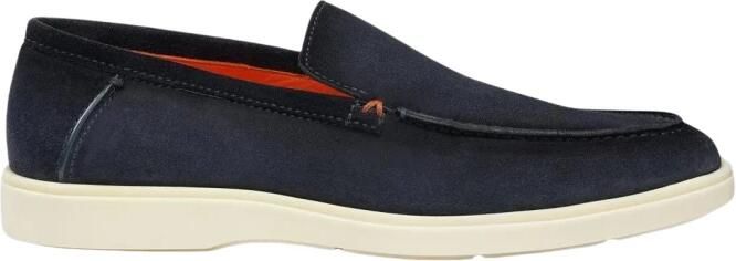 SANTONI Instappers Heren Botanist Maat: 7 Materiaal: Suède Kleur: Blauw - Foto 3