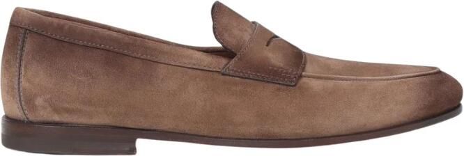 Santoni Bruine Suède Zakelijke Schoenen Brown Heren - Foto 3