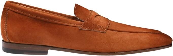 Santoni Suede Leren Penny Loafers - Foto 2